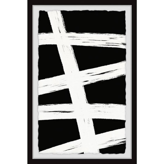 Wooden Ties  by Marmont Hill Framed Abstract Art Print 36 in. x 24 in. .