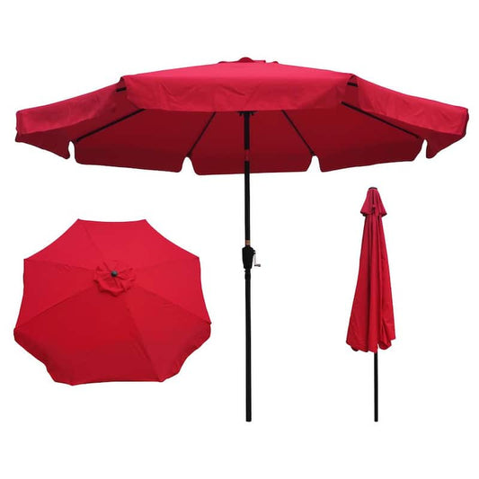 10 ft. Market Patio Umbrella in Red
