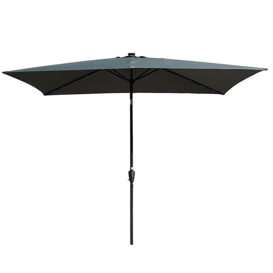 10 ft. Market Outdoor Patio Umbrella in Anthracite for Garden Backyard Pool Swimming Pool