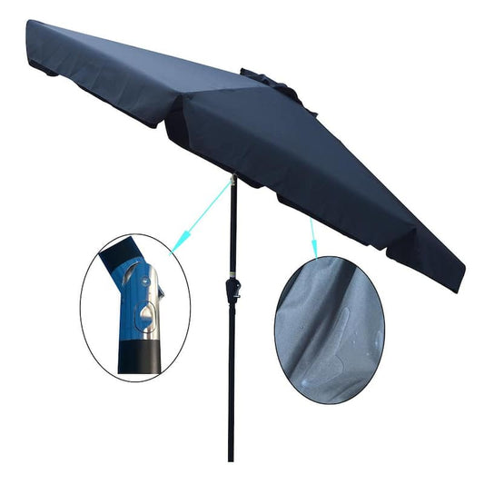 10 ft. Market Patio Umbrella in Dark Gray